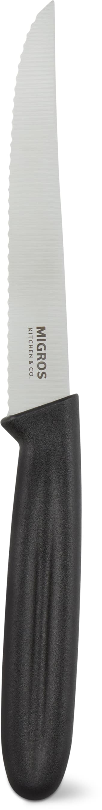 Coltello da cucina con bordo seghettato